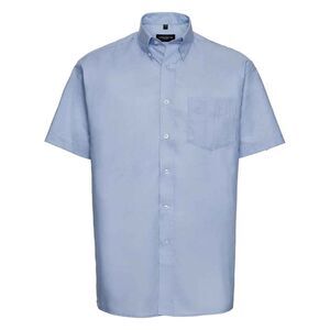 Russell Collection Mens Oxford Formal Shirt / Oxford Blue